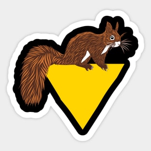 Eastern Gray Japanese Fox Squirrel Lover Squirrel Sticker